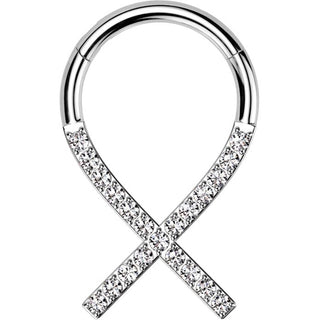 Titan Ring Bewusstsein Schlaufe Zirkonia Segment 