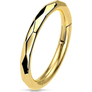 Titanium Ring Facets Clicker