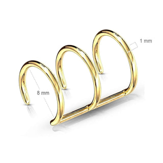 Fake Ear Piercing Trible Line Bendable
