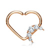Ring Herz Mond Zirkonia Biegbar