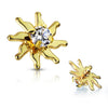 Dermal Anchor top sun zirconia Internally Threaded