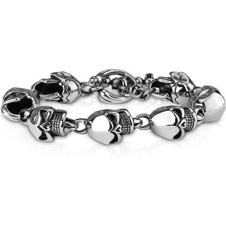 Armband Totenköpfe Silber