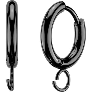 Hoop Earring o-ring for charms 1 pair Clicker