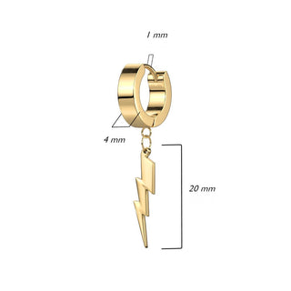 Ohrring Blitz beweglich Clicker