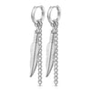Ohrring Feder Kette beweglich Clicker