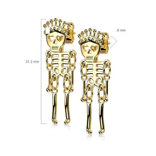 Ohrstecker Skelett