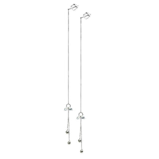 Silber 925 Ohrstecker Ketten beweglich Silber