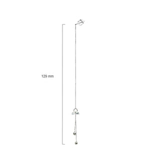 Silber 925 Ohrstecker Ketten beweglich Silber