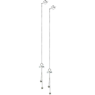 Silber 925 Ohrstecker Ketten beweglich Silber