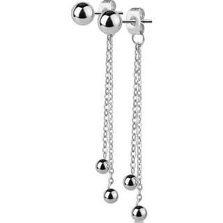 Ohrstecker Kette Kugel beweglich