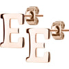 Stud Earring Letters A-Z Roségold