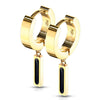 Ohrring Stab beweglich Gold Clicker
