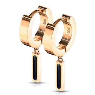 Ohrring Stab beweglich Gold Clicker