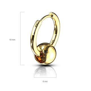Ohrring Kugel Clicker