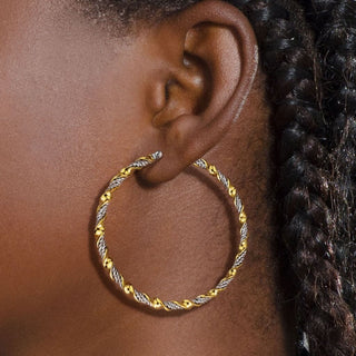 Creole Gedreht Gold Silber