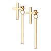 Ohrstecker Kreuz Stab beweglich