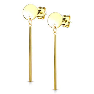 Ohrstecker Kreis Stab beweglich