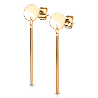 Ohrstecker Kreis Stab beweglich