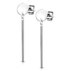 Ohrstecker Kreis Stab beweglich