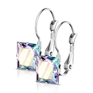 Ohrring Quadrat Zirkonia
