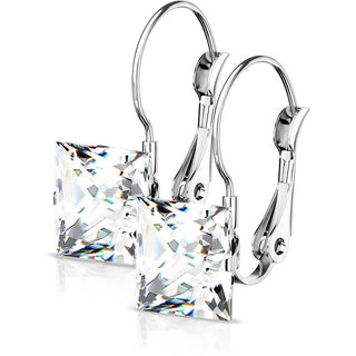 Ohrring Quadrat Zirkonia