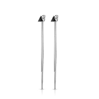 Ohrstecker Dreieck Kette beweglich