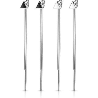 Ohrstecker Dreieck Kette beweglich