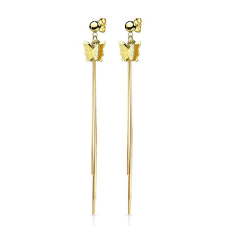 Ohrstecker Schmetterling Kette beweglich