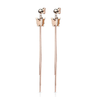 Ohrstecker Schmetterling Kette beweglich