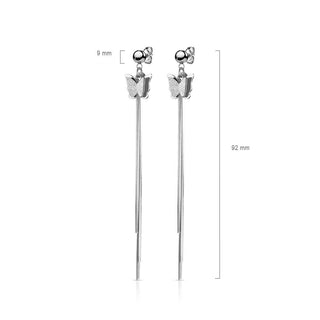Ohrstecker Schmetterling Kette beweglich