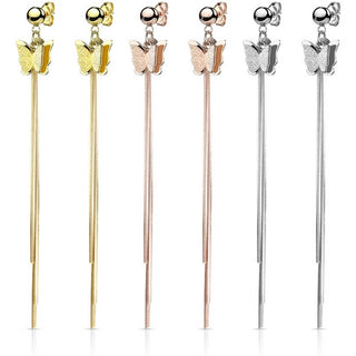 Ohrstecker Schmetterling Kette beweglich