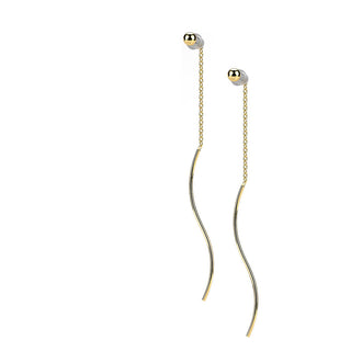 Ohrstecker Kette beweglich