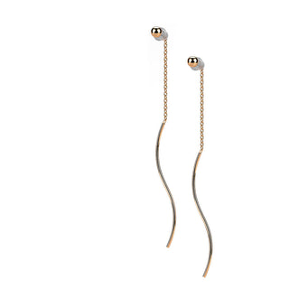 Ohrstecker Kette beweglich