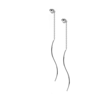 Ohrstecker Kette beweglich