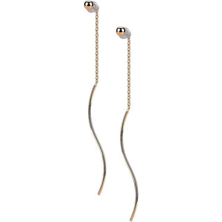 Ohrstecker Kette beweglich