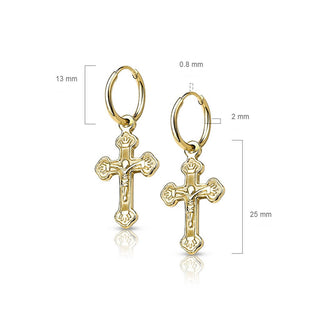 Ohrstecker Kreuz beweglich