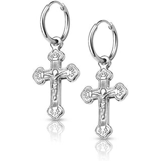 Ohrstecker Kreuz beweglich