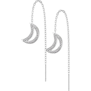 Ohrstecker Mond Kette beweglich Zirkonia