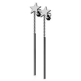 Ohrstecker Stern Ketten beweglich