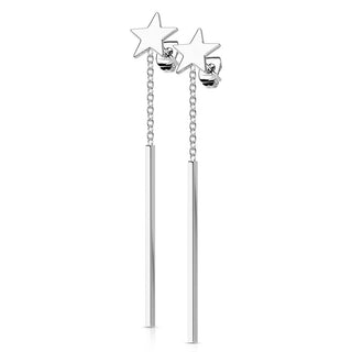 Ohrstecker Stern Ketten beweglich