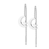 Ohrstecker Stern Mond Kette beweglich