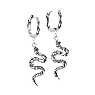 Ohrring Schlange beweglich Clicker