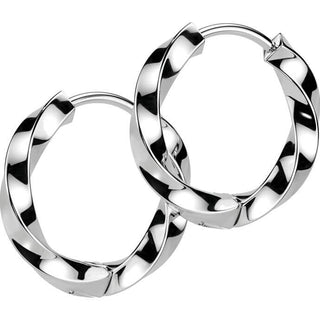 Earring twisted 2.5mm thick