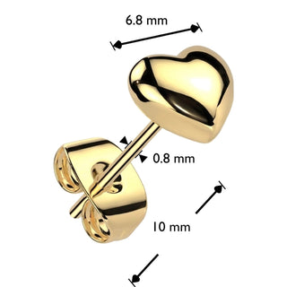 Stud Earring heart