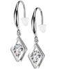 Ohrring hohler Diamant Anhänger Zirkonia