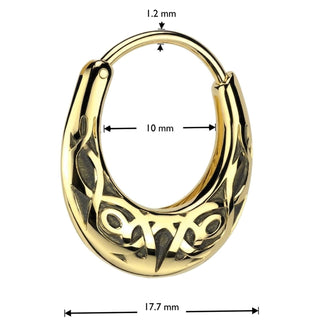 Hoop Earring Celtic tribal