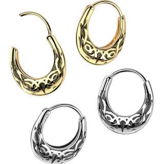 Hoop Earring Celtic tribal