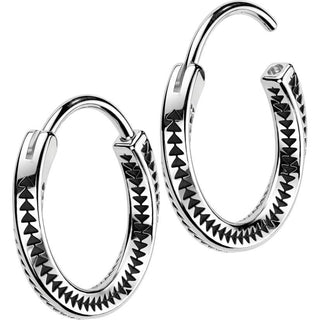 Ohrring Doppel Drehung und Rillen