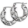 Hoop Earring Hammered