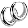 Earring Wide Hinged Hoop Earrings